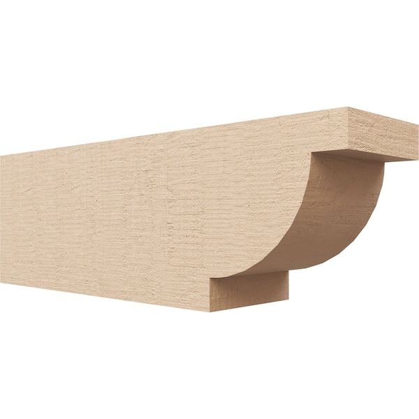 Ekena Millwork 6in. W x 8in. H x 24in. L Alpine Woodgrain TimberThane Rafter Tail, Primed Tan RFTUR06X08X24ALPRCPR - main